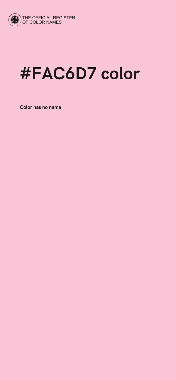 #FAC6D7 color image