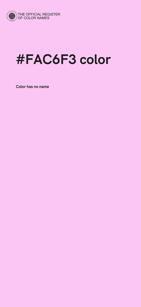 #FAC6F3 color image