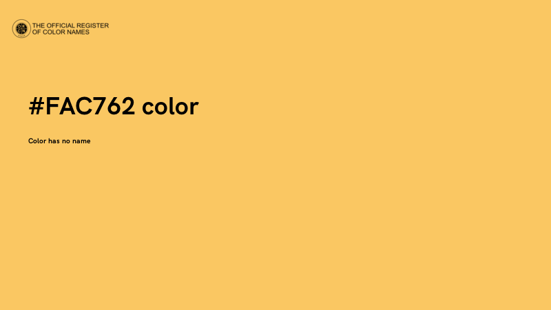 #FAC762 color image