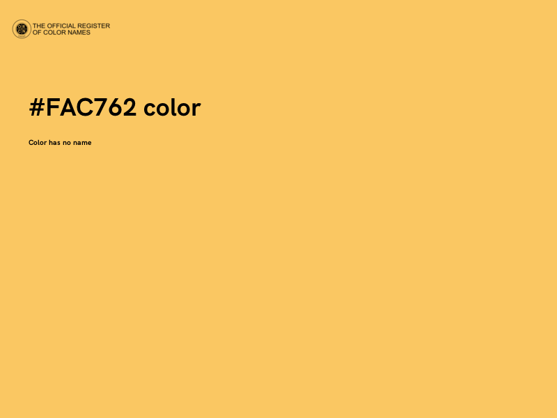 #FAC762 color image