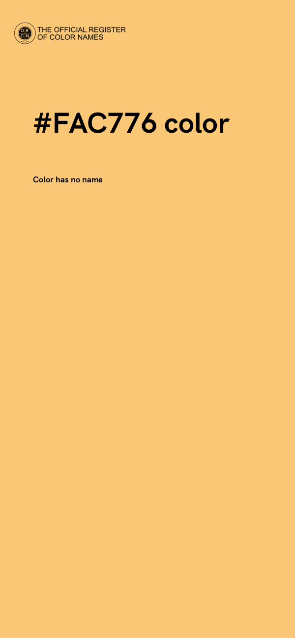 #FAC776 color image