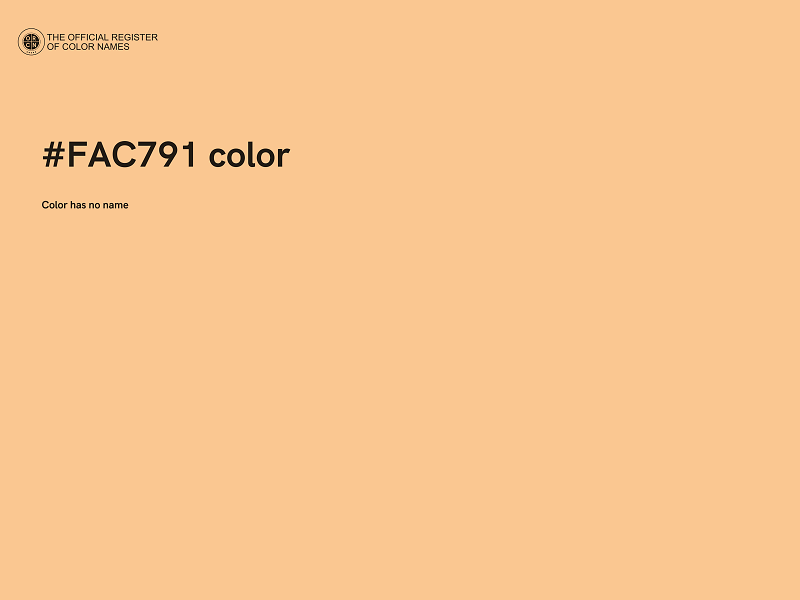 #FAC791 color image