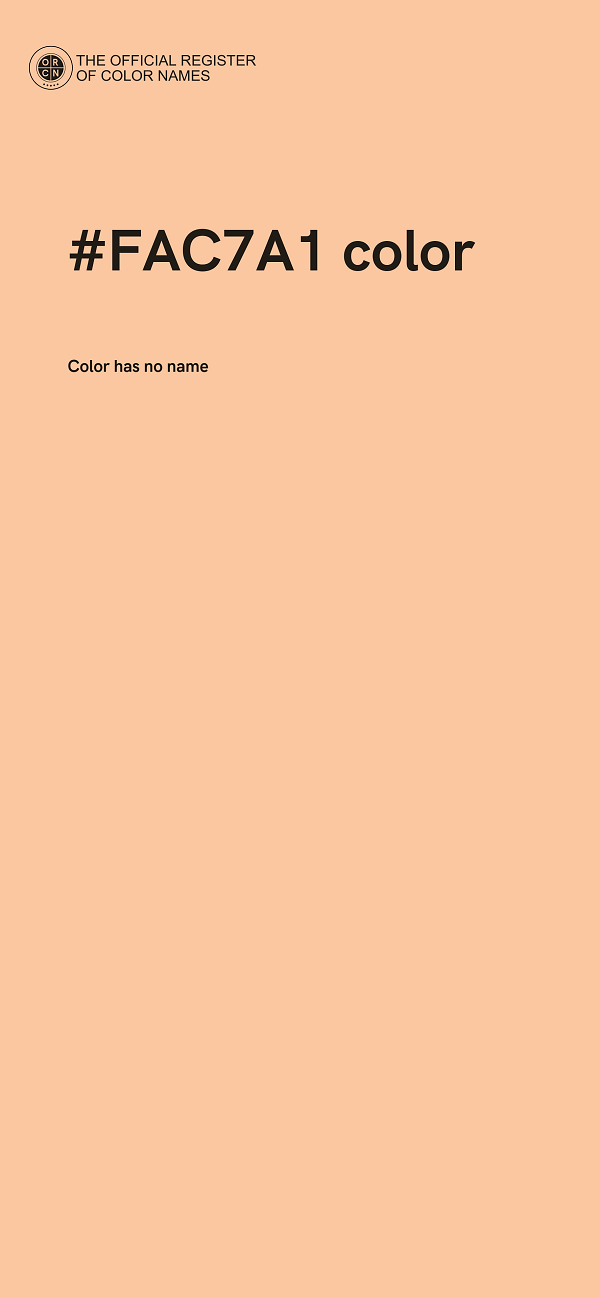 #FAC7A1 color image