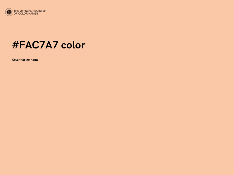 #FAC7A7 color image