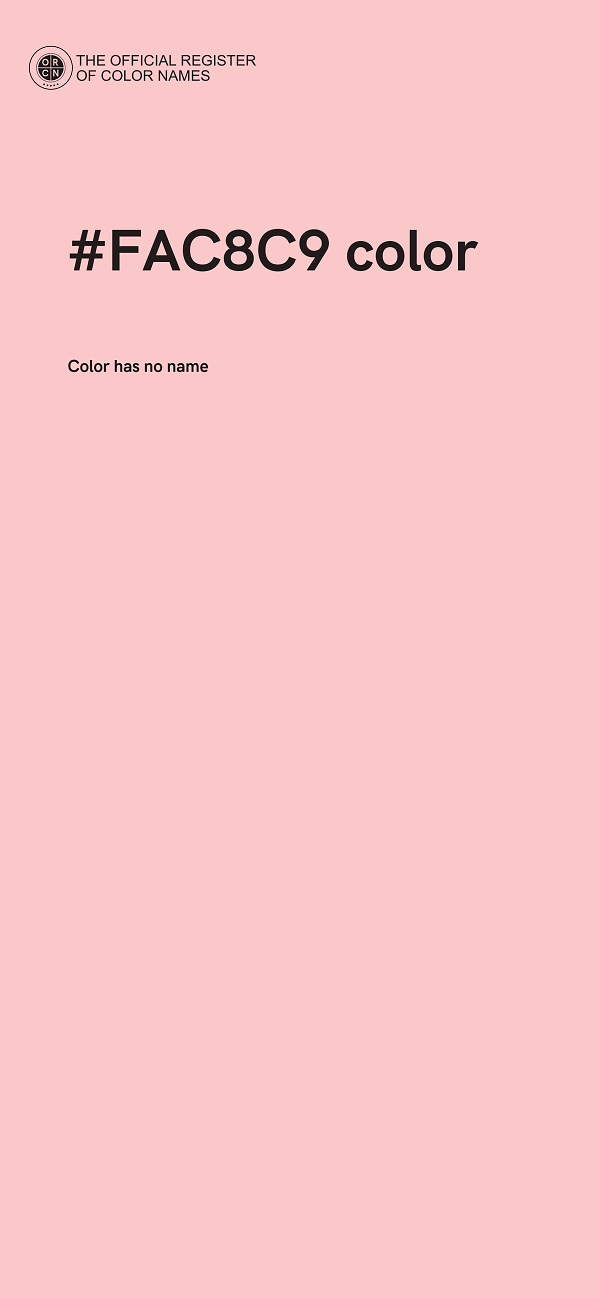 #FAC8C9 color image