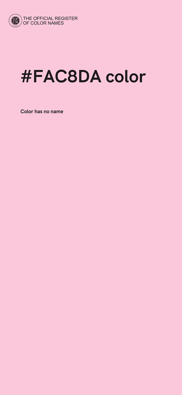 #FAC8DA color image