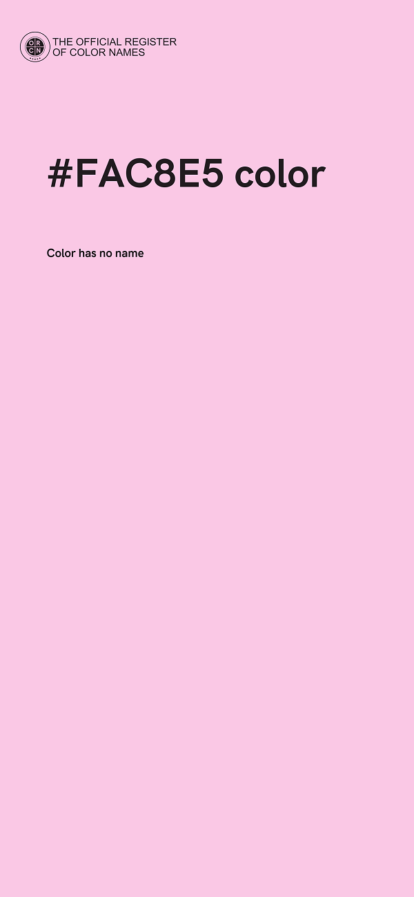 #FAC8E5 color image