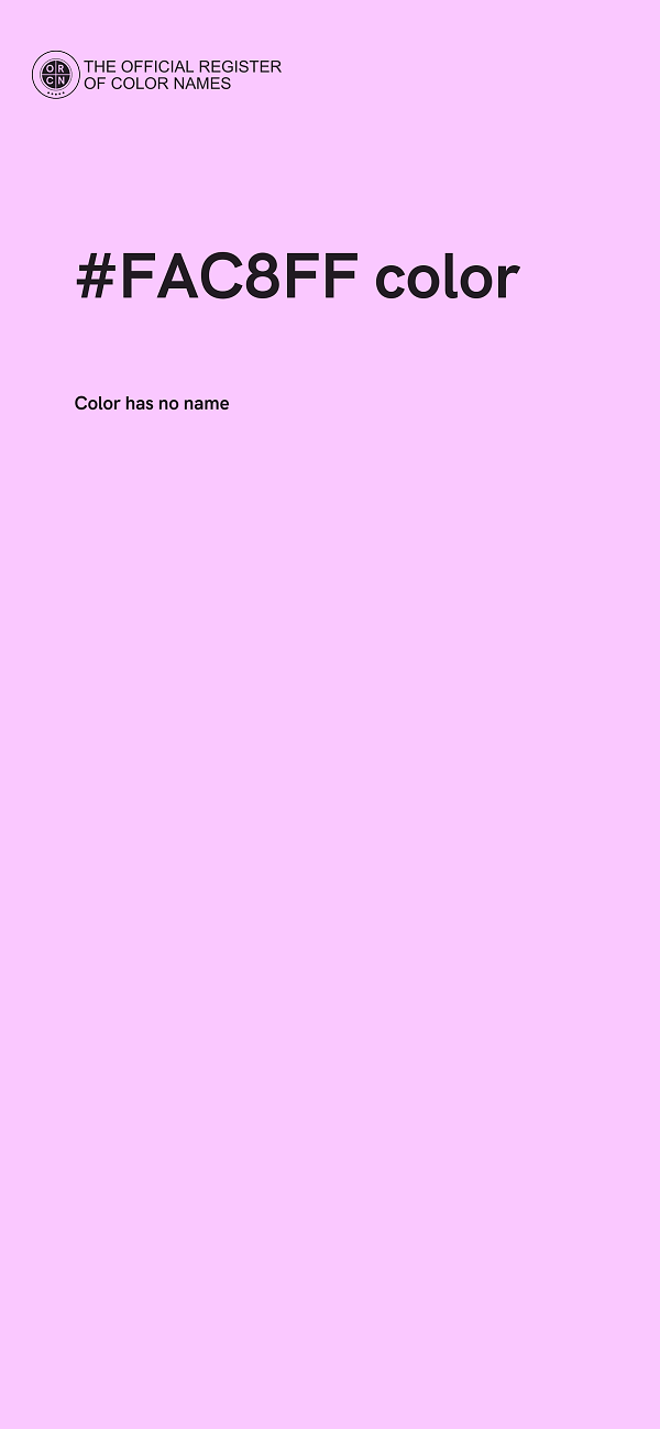 #FAC8FF color image