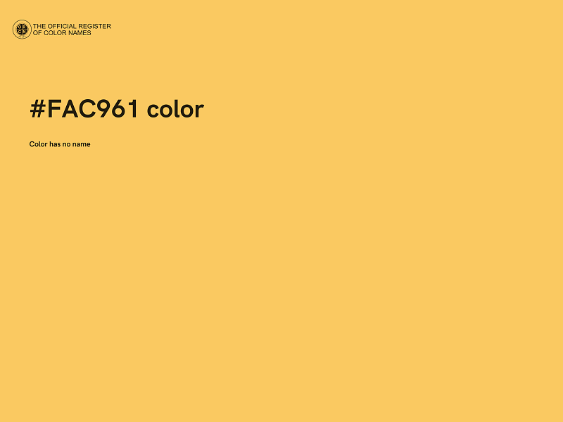 #FAC961 color image