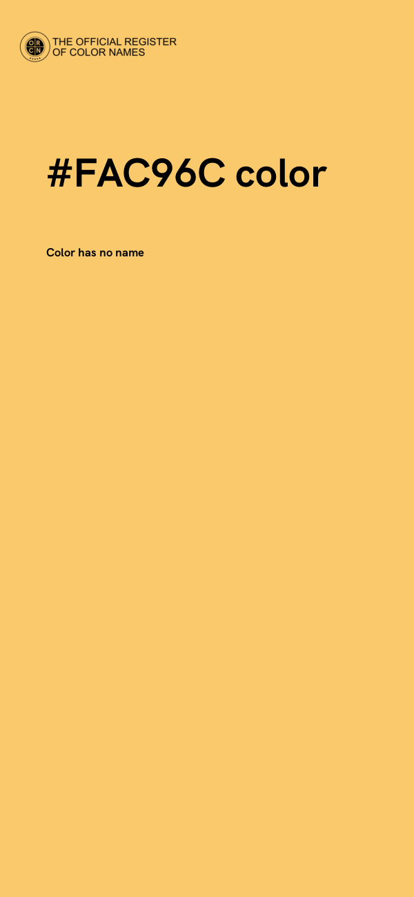 #FAC96C color image