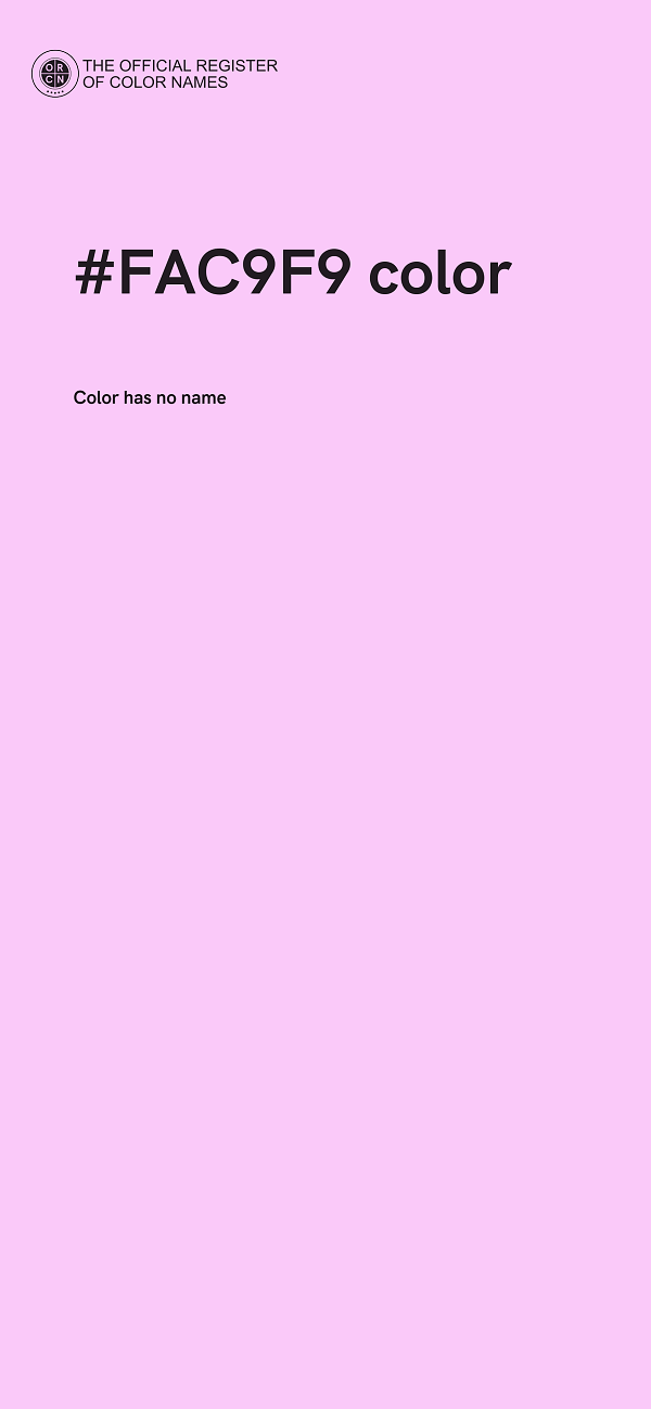 #FAC9F9 color image