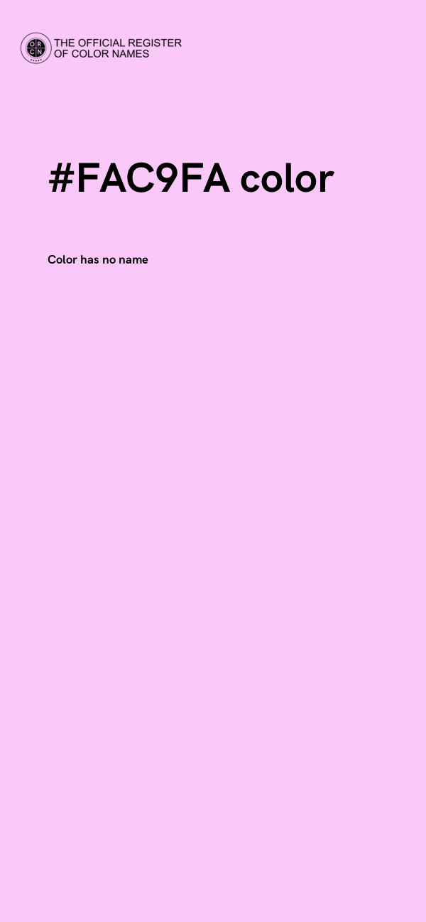 #FAC9FA color image