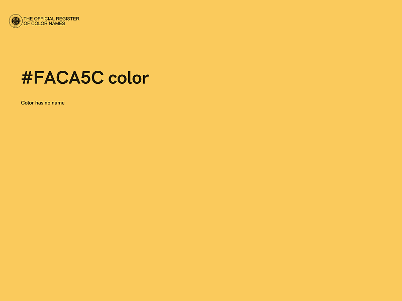 #FACA5C color image