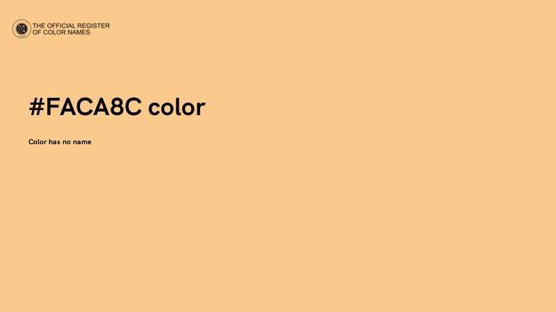 #FACA8C color image