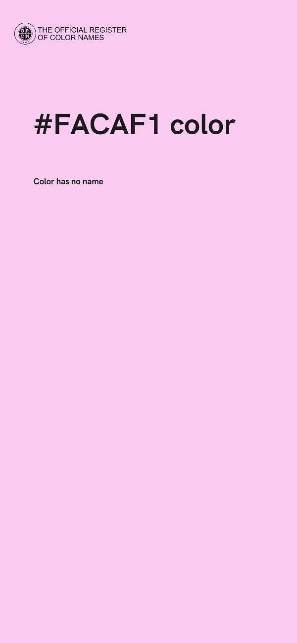 #FACAF1 color image