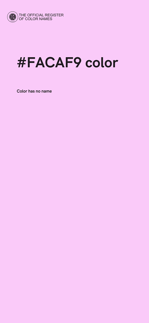 #FACAF9 color image