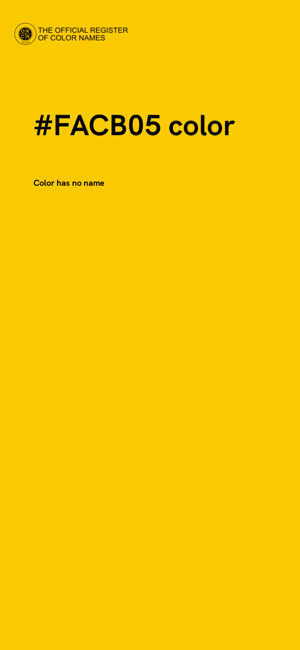 #FACB05 color image