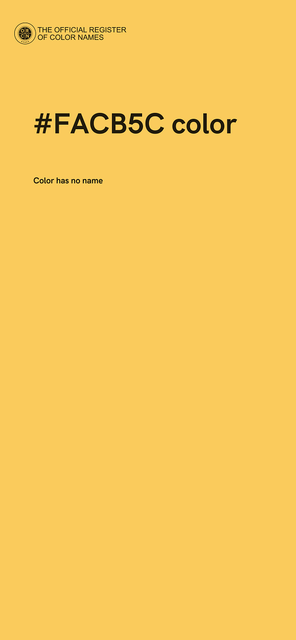 #FACB5C color image