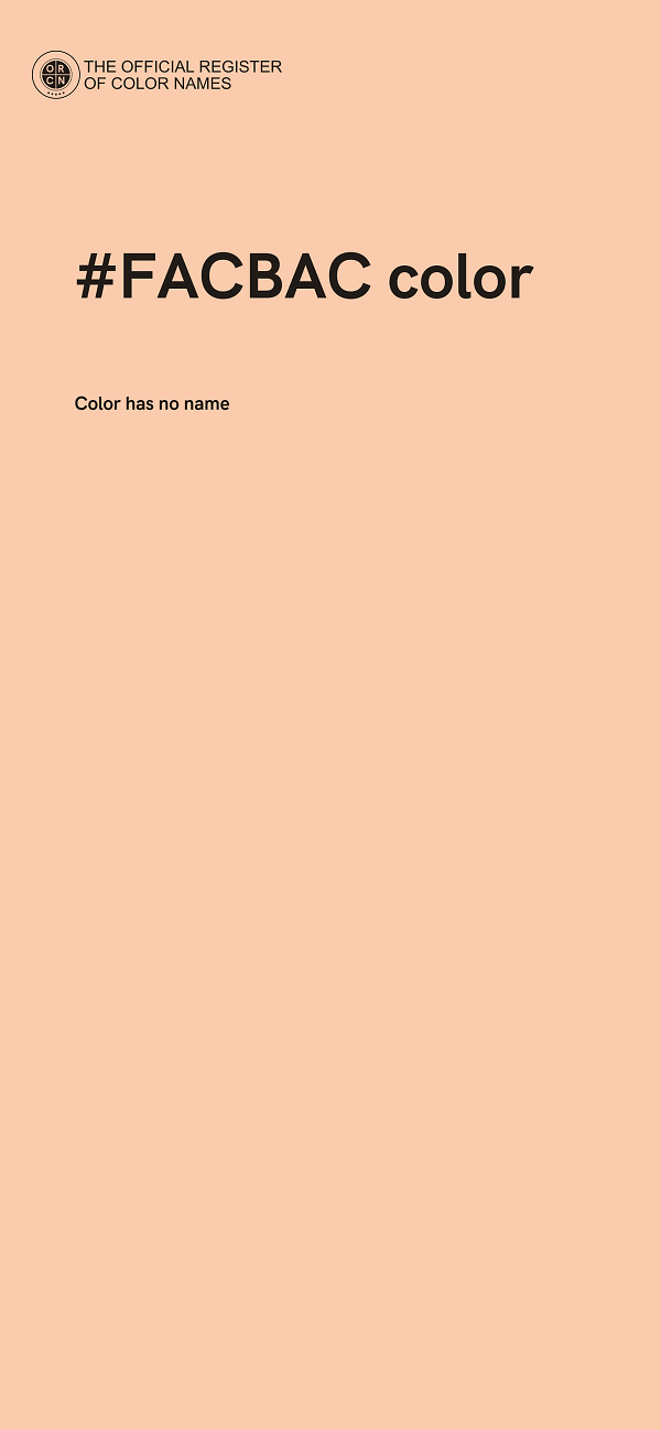 #FACBAC color image