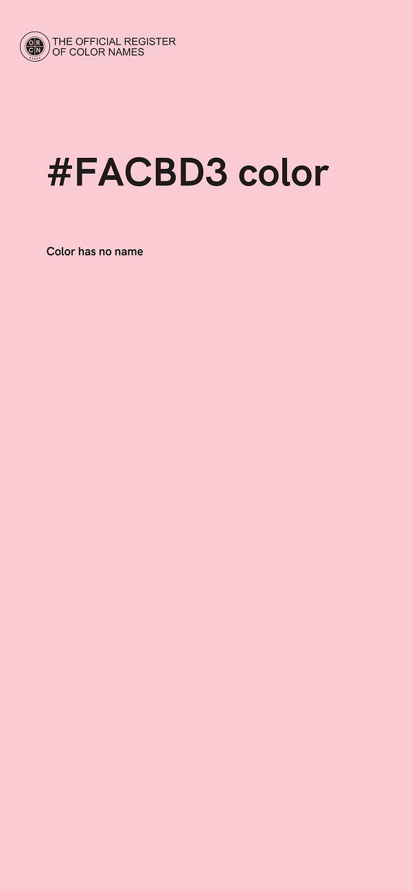 #FACBD3 color image