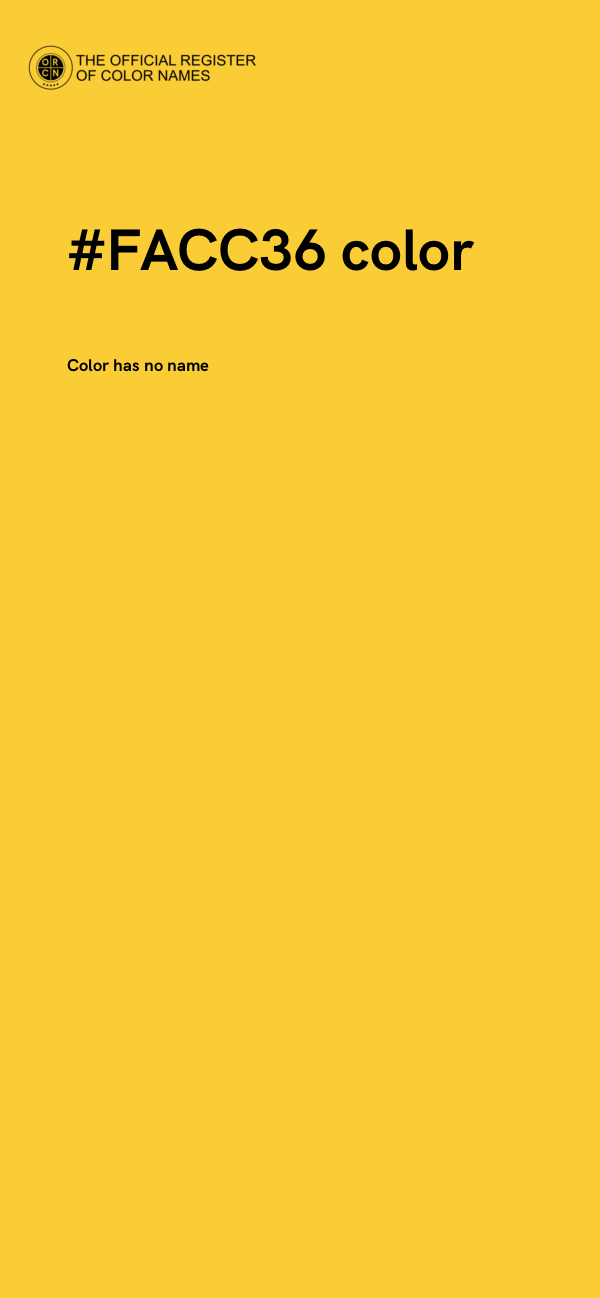 #FACC36 color image
