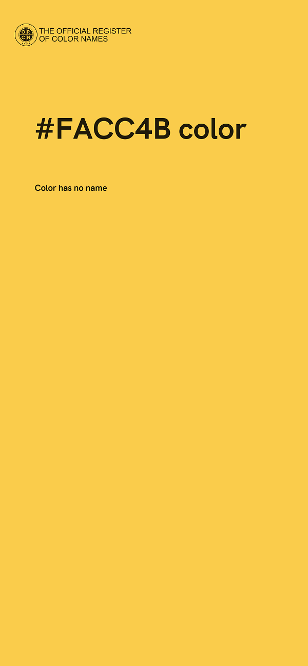 #FACC4B color image