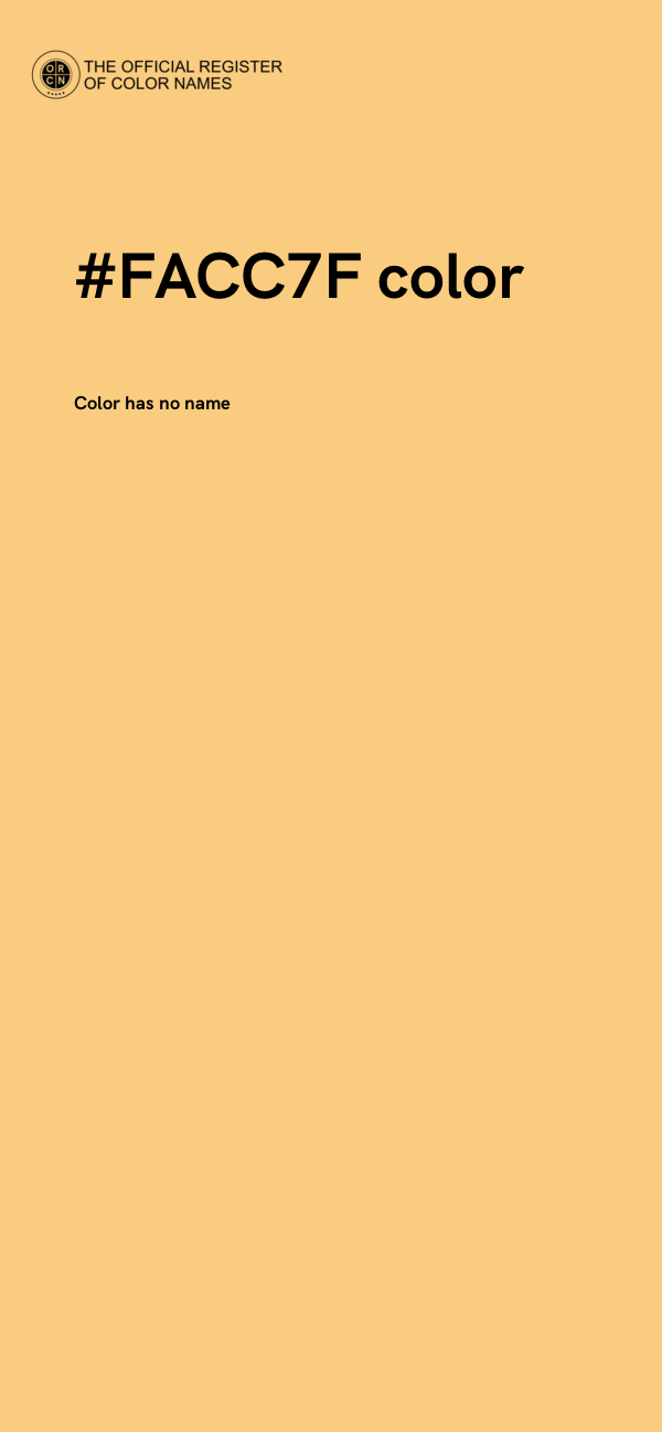 #FACC7F color image
