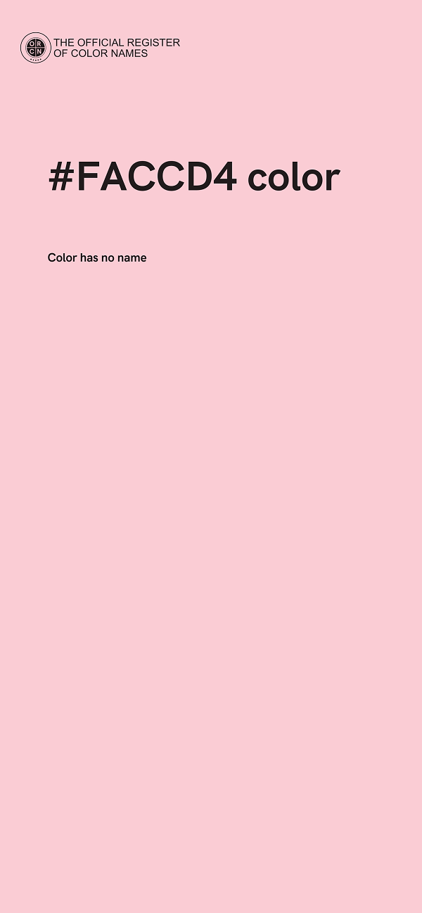 #FACCD4 color image