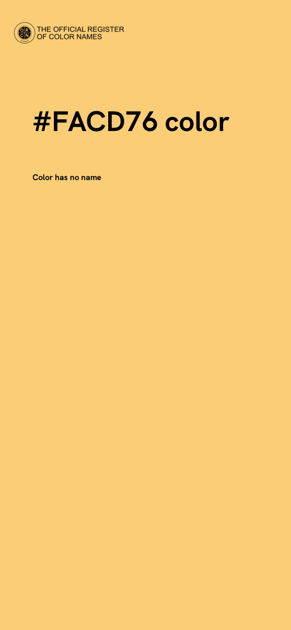 #FACD76 color image