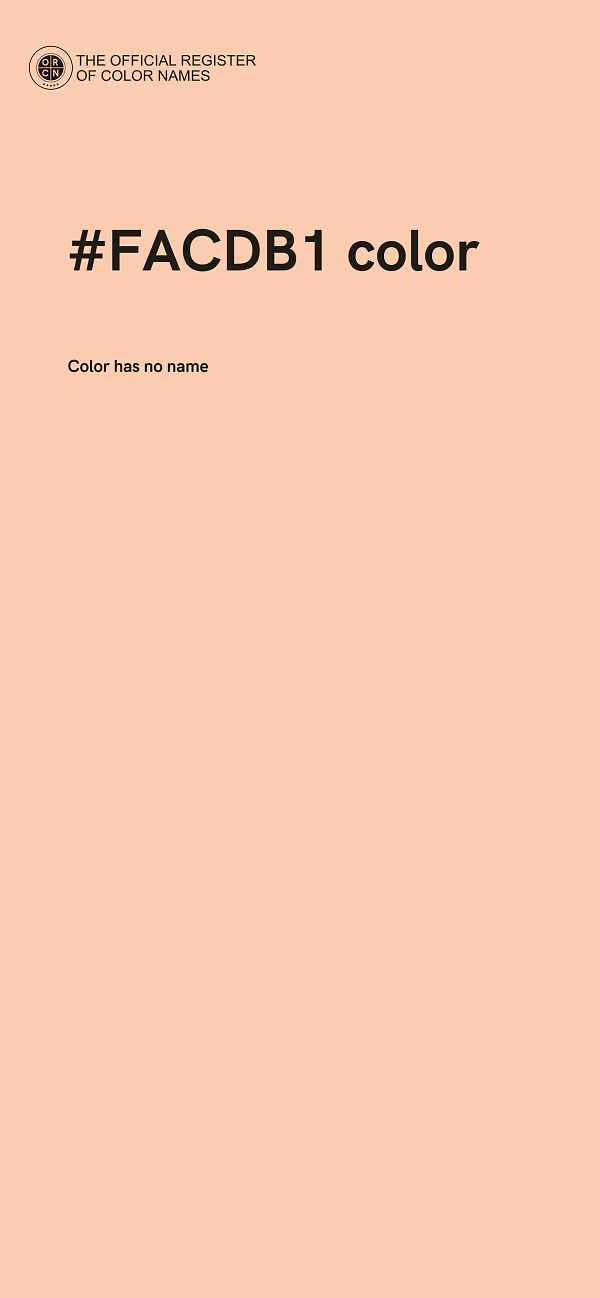 #FACDB1 color image