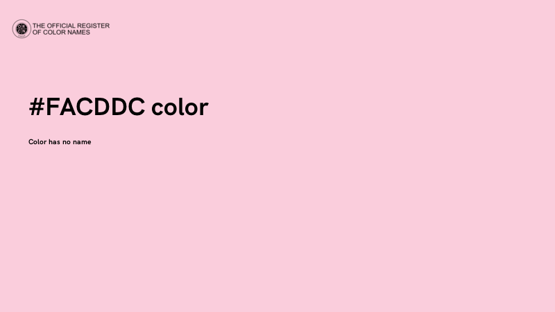 #FACDDC color image