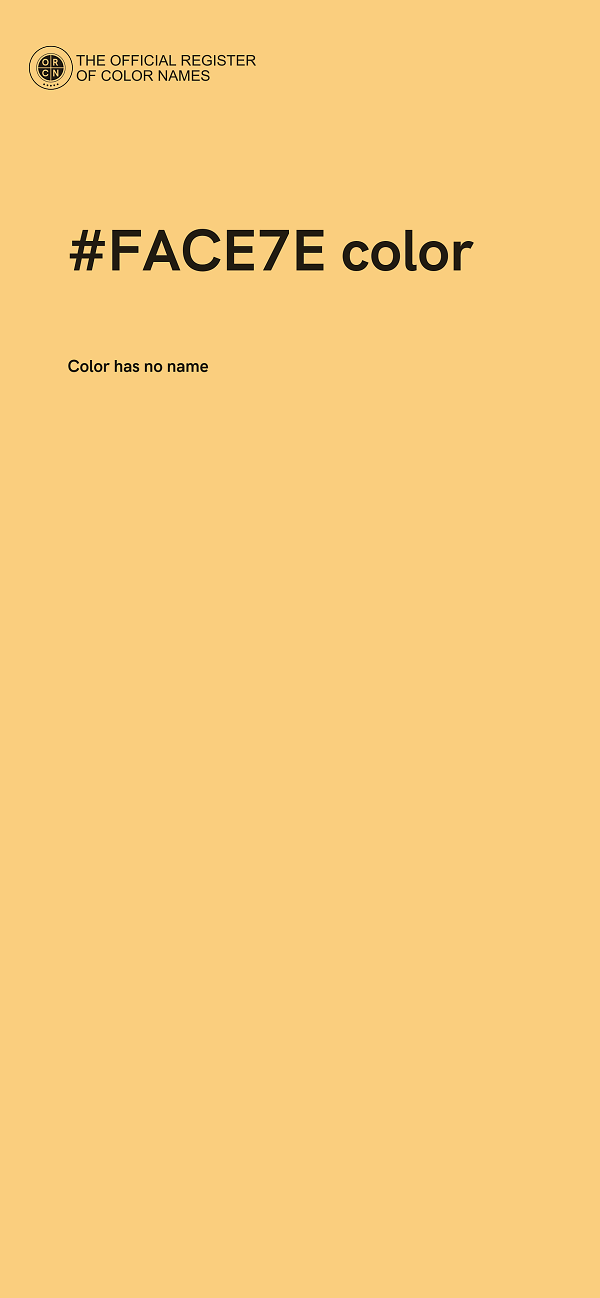 #FACE7E color image