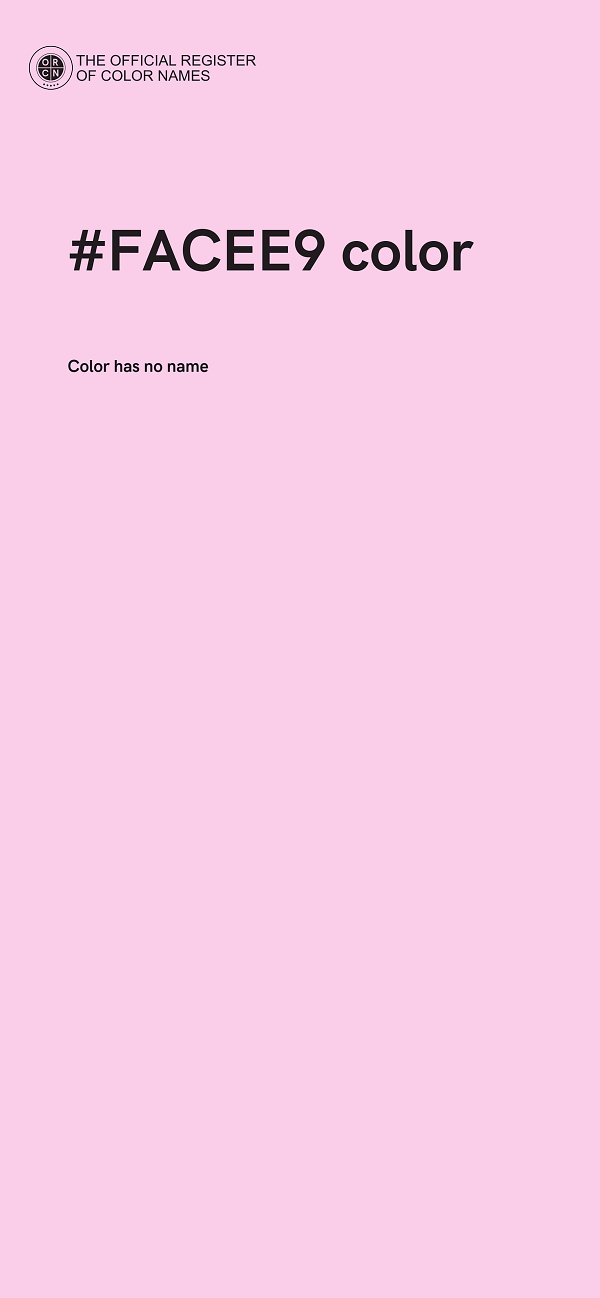 #FACEE9 color image