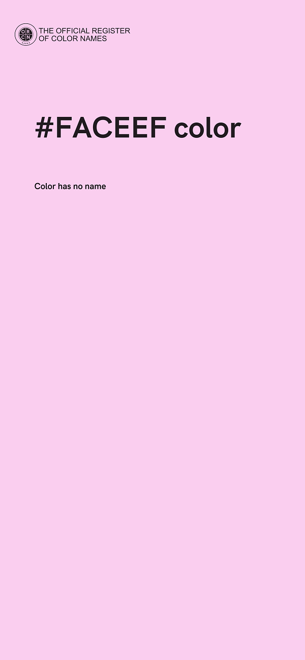 #FACEEF color image