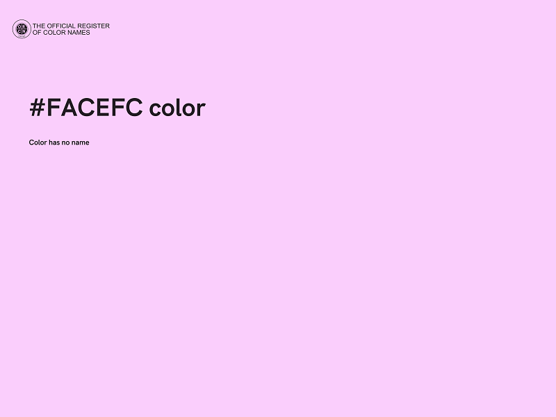 #FACEFC color image