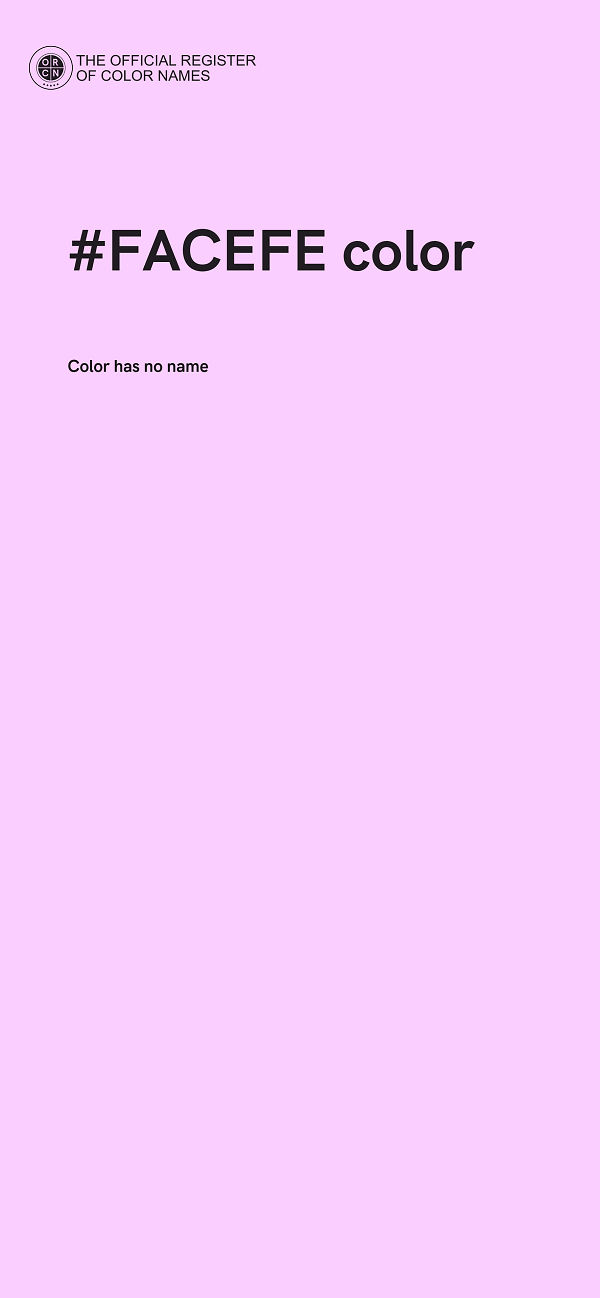 #FACEFE color image