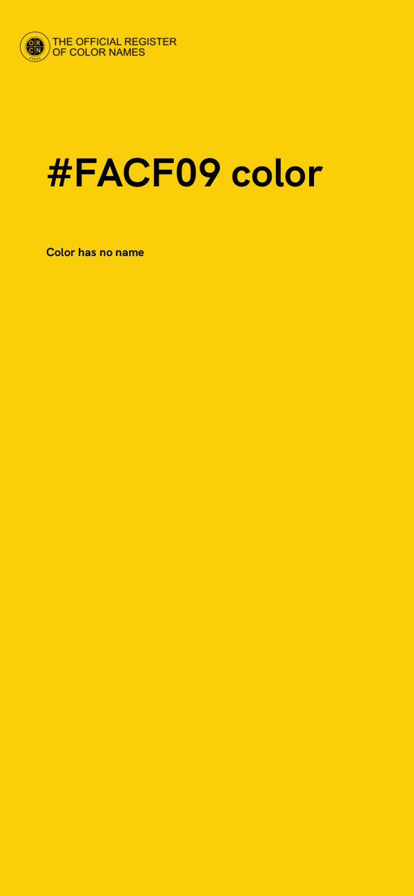 #FACF09 color image