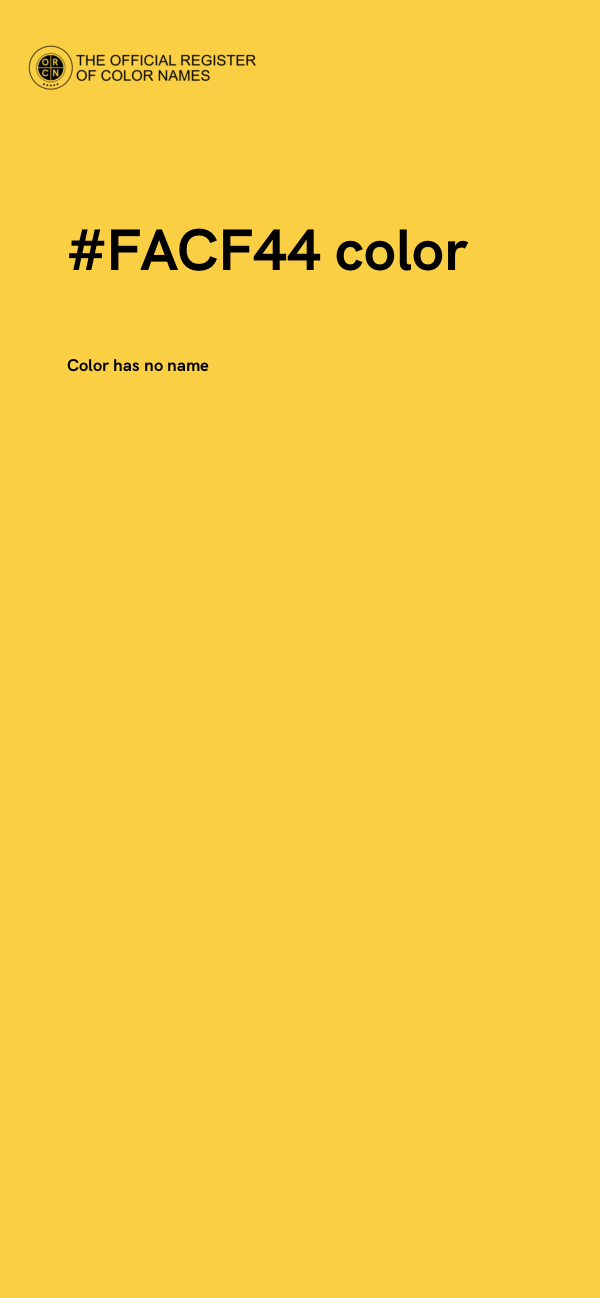 #FACF44 color image