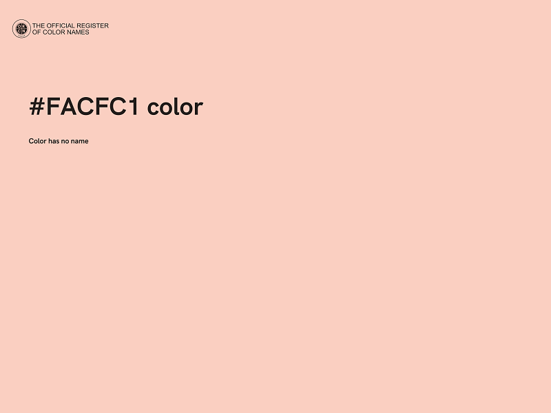 #FACFC1 color image