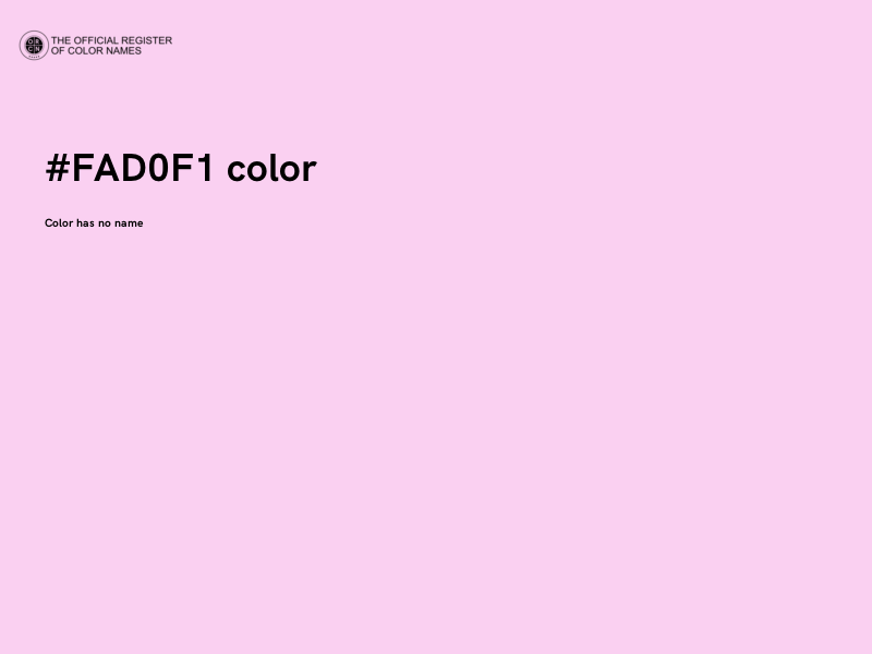 #FAD0F1 color image