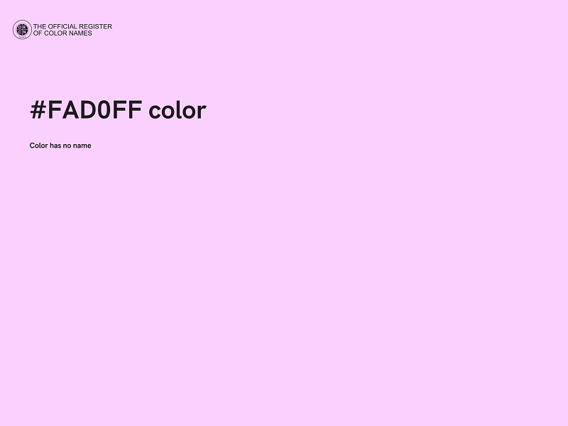 #FAD0FF color image