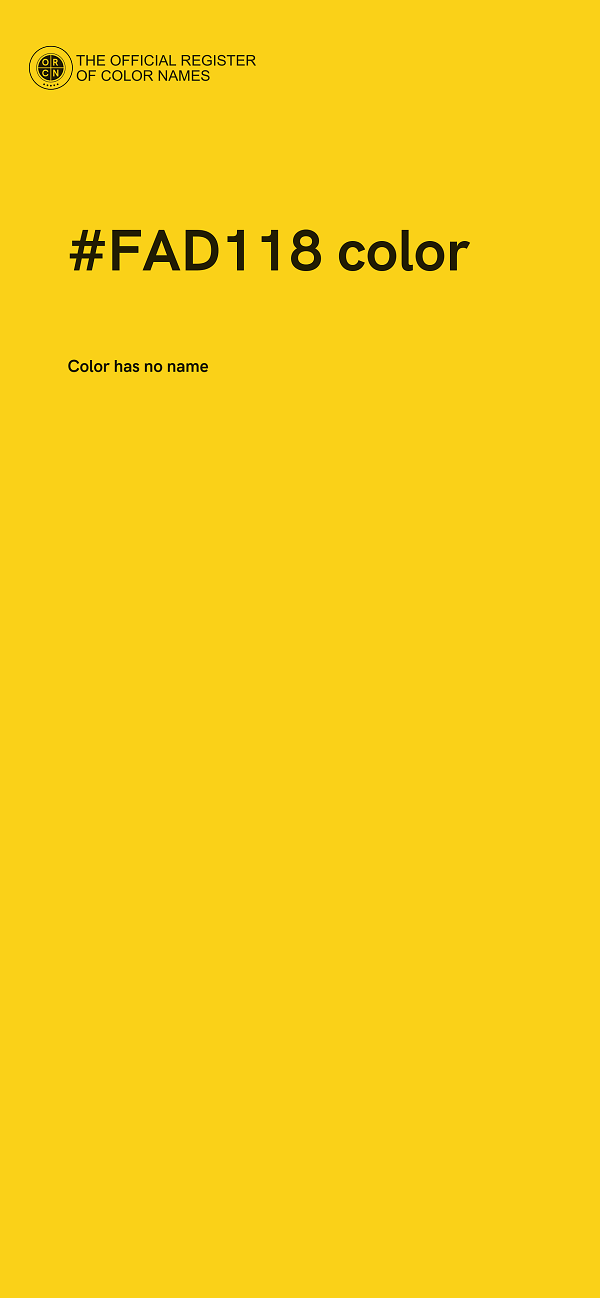 #FAD118 color image