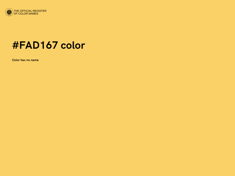 #FAD167 color image