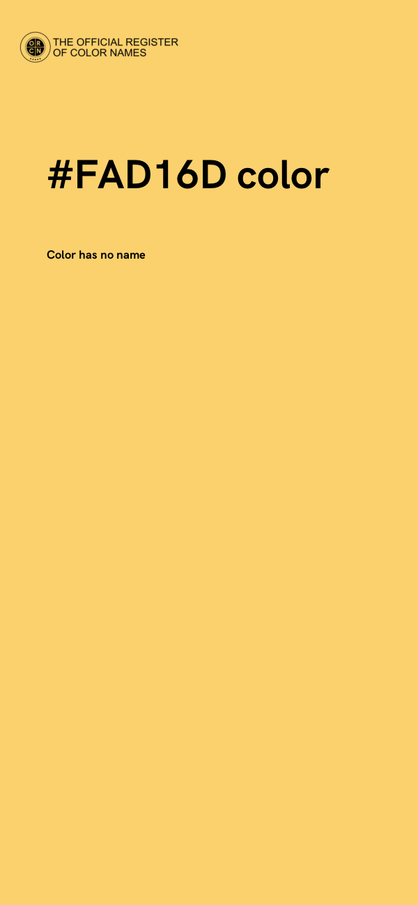 #FAD16D color image