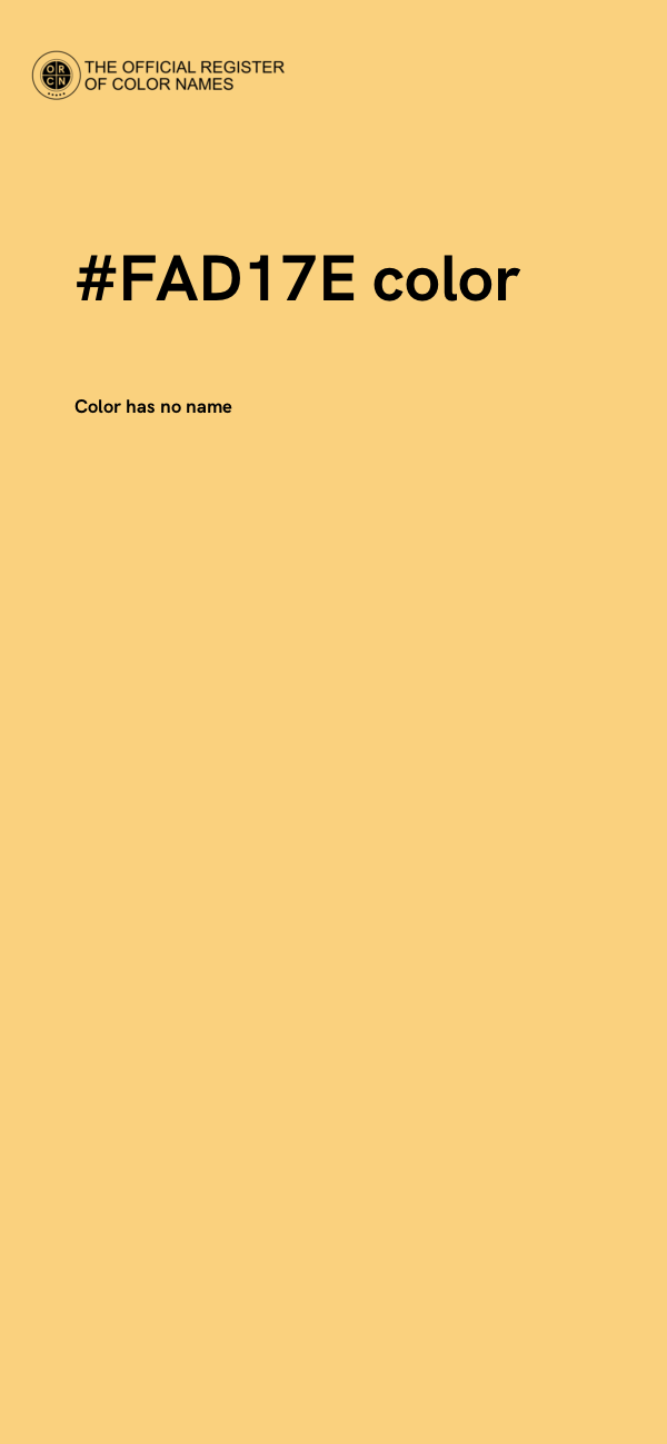 #FAD17E color image