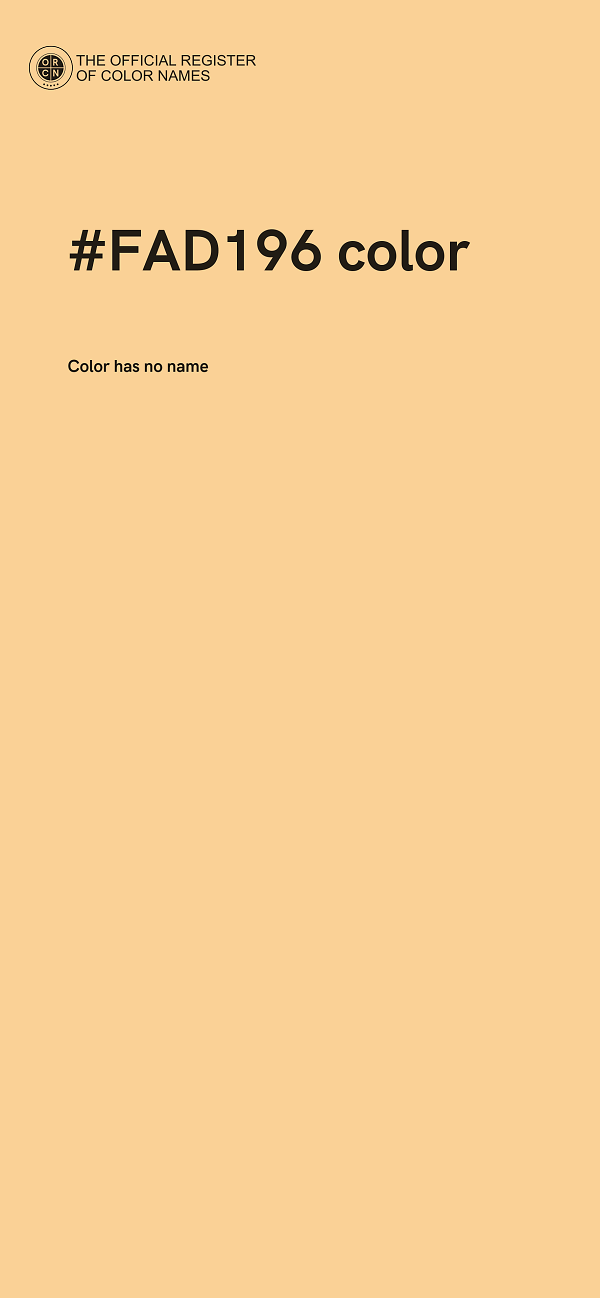 #FAD196 color image