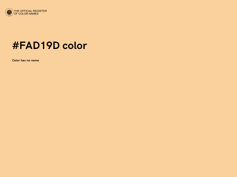 #FAD19D color image