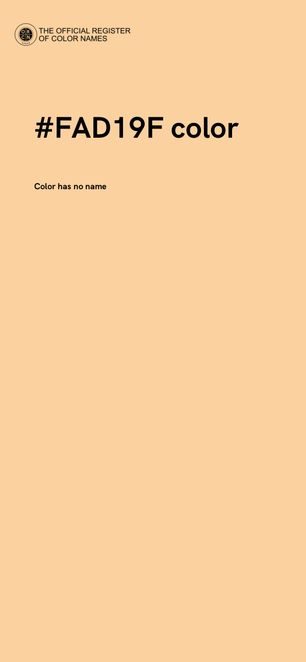 #FAD19F color image