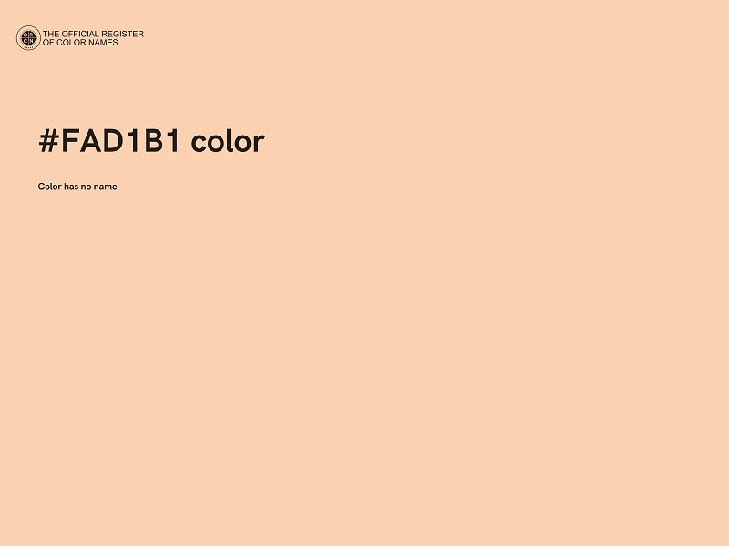 #FAD1B1 color image