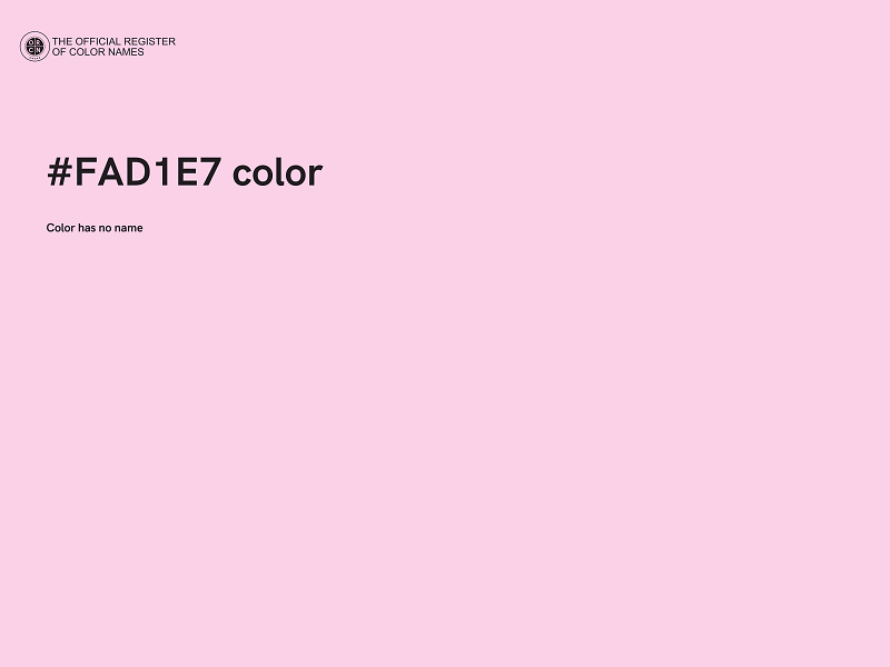 #FAD1E7 color image